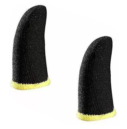 ROYAL SCOT GREY 1 Pair Breathing Finger Sleeve for PUBG/ Free Fire Controller Joystick (Black, For PC, Mac OS)