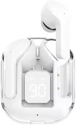 ROYAL SCOT GREY T12 Max TWS Bluetooth Version 5.3 with Charging Case and Display Bluetooth Headset (Bright White, True Wireless)