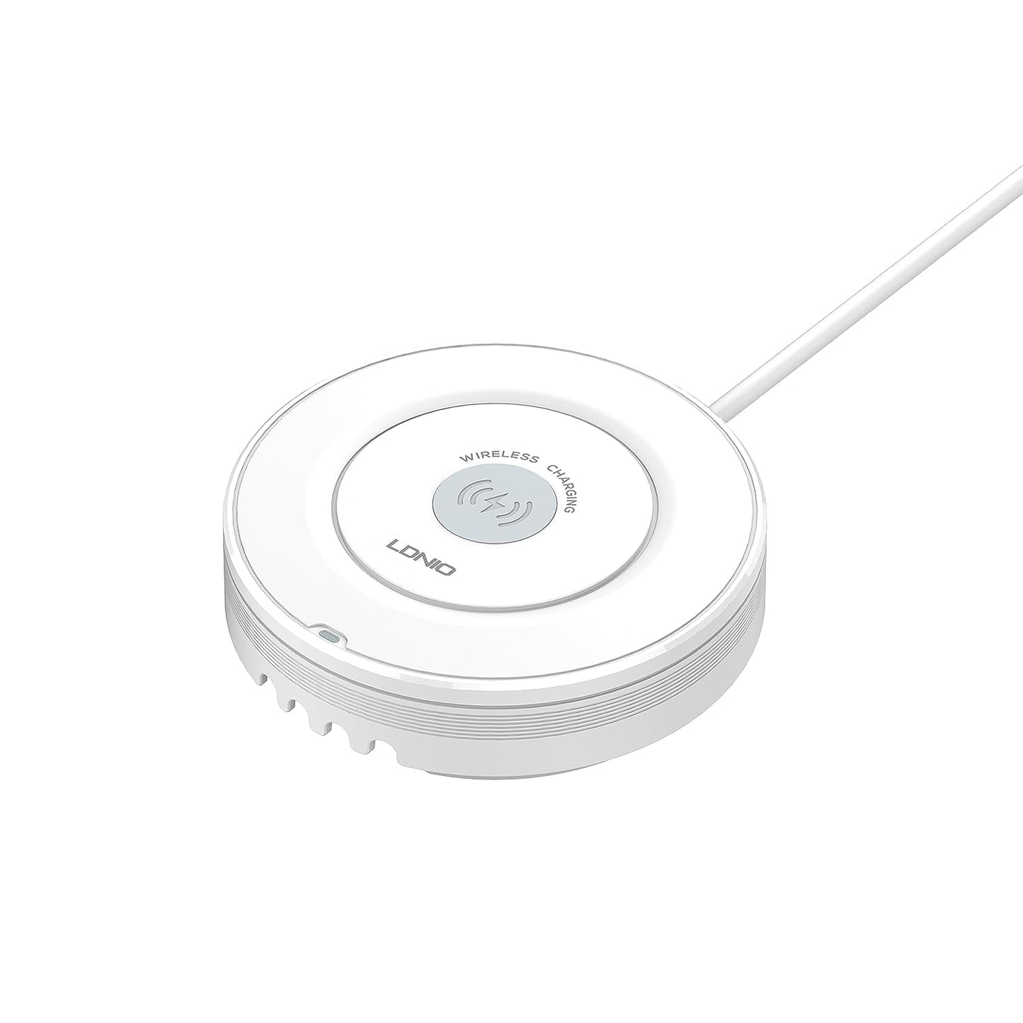 ADZOY 32W Desktop Wireless Charging Station - 5 in 1 Multiport Fast Charger with 15W Wireless + 4 USB Ultimate Solution for All Your Charging Needs - Compact and Portable Design