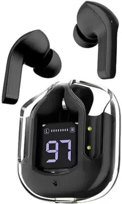 ROYAL SCOT GREY T12 Max TWS Bluetooth Version 5.3 with Charging Case and Display Bluetooth Headset (Black, True Wireless)