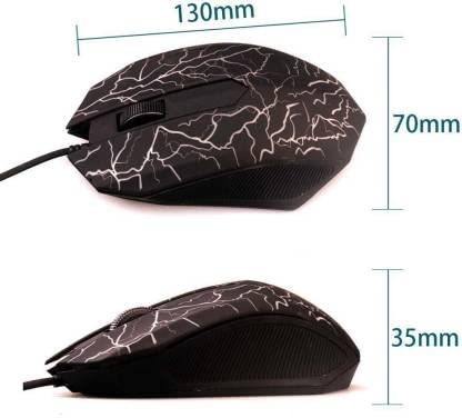 ADZOY Premium 6 Button Plug and Play RGB LED Ergonomic Design High Speed Optical Gaming Mouse 3.0 up to 3600 DPI Compatible with Windows/MAC/Linux