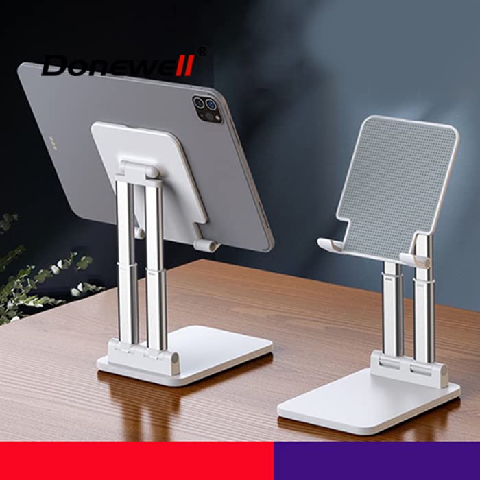 ADZOY "Grade-A Quality AD-001 Dual Support Desktop Mobile Phone, E-Book Reader, Mobile Holder, Adjustable & Foldable Aluminium Mobile Stand