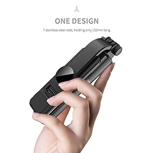 ADZOY Q07 Bluetooth Integrated Selfie Stick with Light and Bluetooth Remote Control