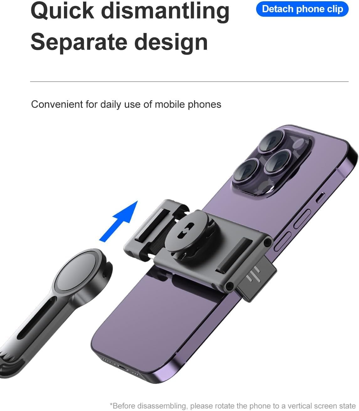 ADZOY Professional P02 Auto Face Tracking Tripod Desktop Gimbal, 360° Rotation Phone Holder Body Track Camera Mount with Remote, No App, Gesture Control, Moving Tripod for Vlog Live Streaming