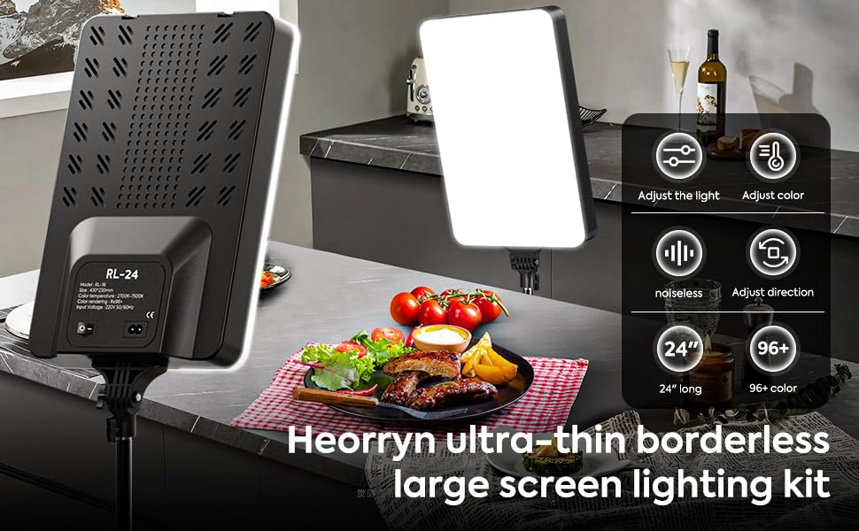 ADZOY RL-32 Plus LED Photography Light Base Stand with Adjustable Tripod & Mobile Clamp Bracket – Eye Protection Soft Light Heat Resistant Waffle Design for Studio & Content Creators & Influencers Kit