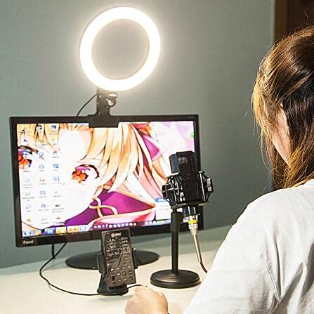 ADZOY Premium RGB Video Conference Lighting,6.3" Selfie Ring Light with Clamp Mount for Webcam Light with 3 Light Modes&6 Level Dimmable for Laptop/PC Monitor/Desk/Bed/Office/Makeup/YouTube/TIK Tok