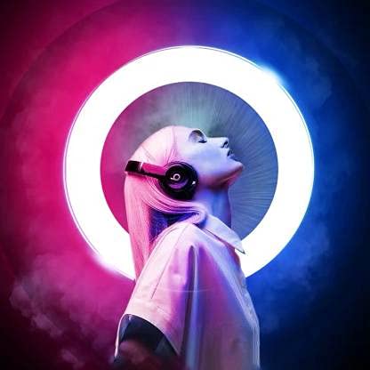 ADZOY Premium Combo of 10" RGB Selfie Light (3 Light Modes) with 6.9ft Tripod & Collar Mic for Your Personal and Professional Video Shoot