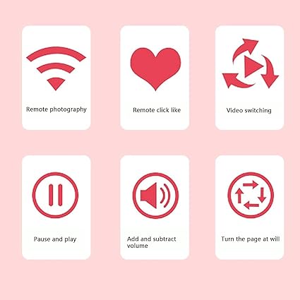 ADZOY Multifunction Page Turner, Portable Camera Shutter, BT4.0 Remote Control, Comfort Grip, Long Range Photography, with Lithium Battery Included, for TikTok and Other Apps