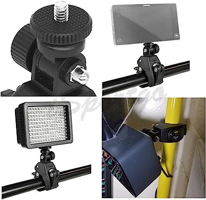 ADZOY Combo of 210 CM (6.9 Feet) Metal Tripod With 10 inch LED Ring Light with Super Clamp and Bracket for Cell Phone, Baking, Craft, Calligraphy, Drawing, Online Lesson, Video Recording