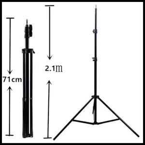 ADZOY 2-Pack (1 RGB and 1 White) of 11 Inch USB Powered LED Panel Light with 7 Feet Adjustable Metal Tripod and Collar Lapel Microphone for Video Photo Studio Lighting