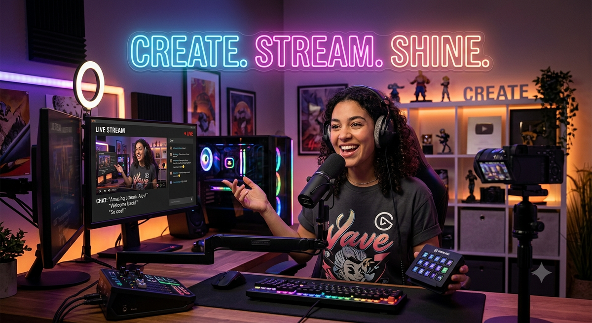 CREATE. STREAM. SHINE.