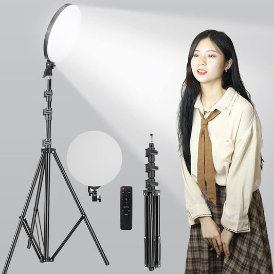 ADZOY 10 INCH LED Lighting Panel with 7 feet Tripod Stand for Photography Light Control for Live Stream Video Photo Lamp