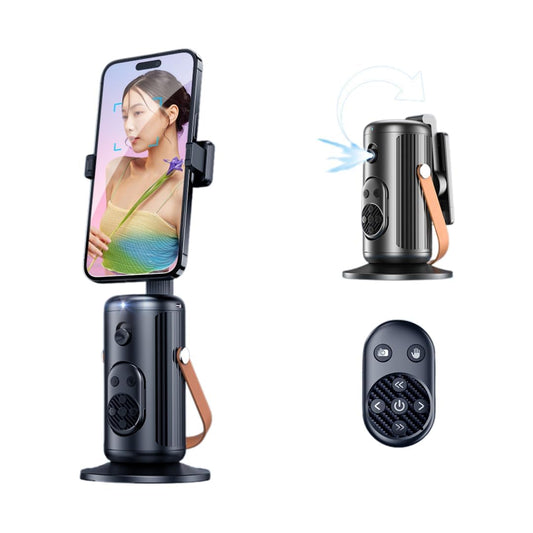 ADZOY  Q04 Auto Face Tracking Tripod - 360° Rotating Smart Shooting Holder with Gesture Control | Detachable Tripod for Vlogging, Streaming, Reels| Rechargeable (Q04 Auto Face Tracking Mobile Holder)