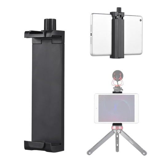 ADZOY 360° IPAD Tablet Mount Adapter for Tripod Camera Stand Clip Bracket with Adjustable Clamp for IPAD Tablet, Smartphones & All Types of Tripods (Tablet IPAD Holder Clamp)