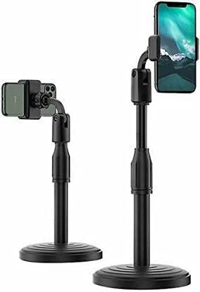 ADZOY Muti-Functional Retractable Mobile Phone Holder for Broadcast, Online Classes Table & Bed Mobile Stand for All Smart Phones with Adjustable Height, 360 Degree Rotation