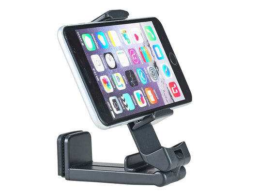 ADZOY Tabletop Premium Universal Mobile Stand Holder for Video Recording, Video Call, Airplane, Flight & Train Food Tray Phone Mount, Office Desk Phone Holder, Desktop Phone clamp