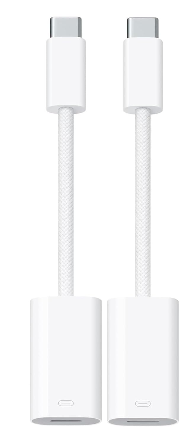 ADZOY [Pack of 2 2024 MFi Certified USB C Male to Lightning Female Adapter Type-C to 8 Pin PD Fast Charging Converter Data Sync for iPhone 15 15 Pro Max 15 Plus iPad Galaxy Pixel