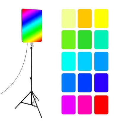 ADZOY 24 Inch RGB LED Video Light Panel Light Portable Studio Lights for Photoshoot Lighting for Video Recording(ONLY 24INCH Light)