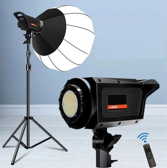 ADZOY 300W Sun Lamp Photography LED Video Light Remote Control for Live Streaming Photo Video Recording Daylight-Balanced (300W Sun Lamp LED Light+2.8 Meter Stand)