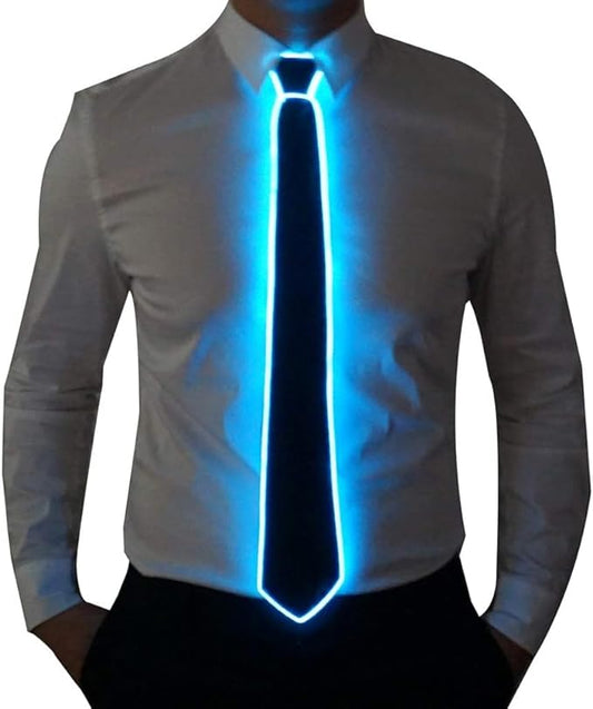 ADZOY LED Tie, Light Up Tie Light Up Neck Ties Man Light Up Fanny Ties Novelty Necktie For Men LED Light Up Ties