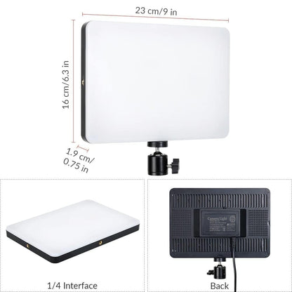 ADZOY 11 inch LED Panel Light with 7 Foot Adjustable Tripod Cum Selfie Stick (2 in 1) NP-688, Super clamp and Bluetooth Remote for Cell Phone, Baking, Calligraphy, Drawing, Online, Video Recording