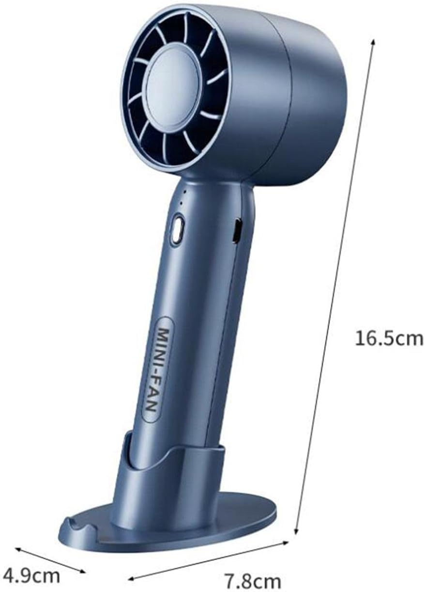 ADZOY Portable Small Fan with 3 Speed Adjustable Pocket Hand Fan And Desk Base for Indoor Outdoor Anti Slip Handle Desktop Fan (Multicolour)