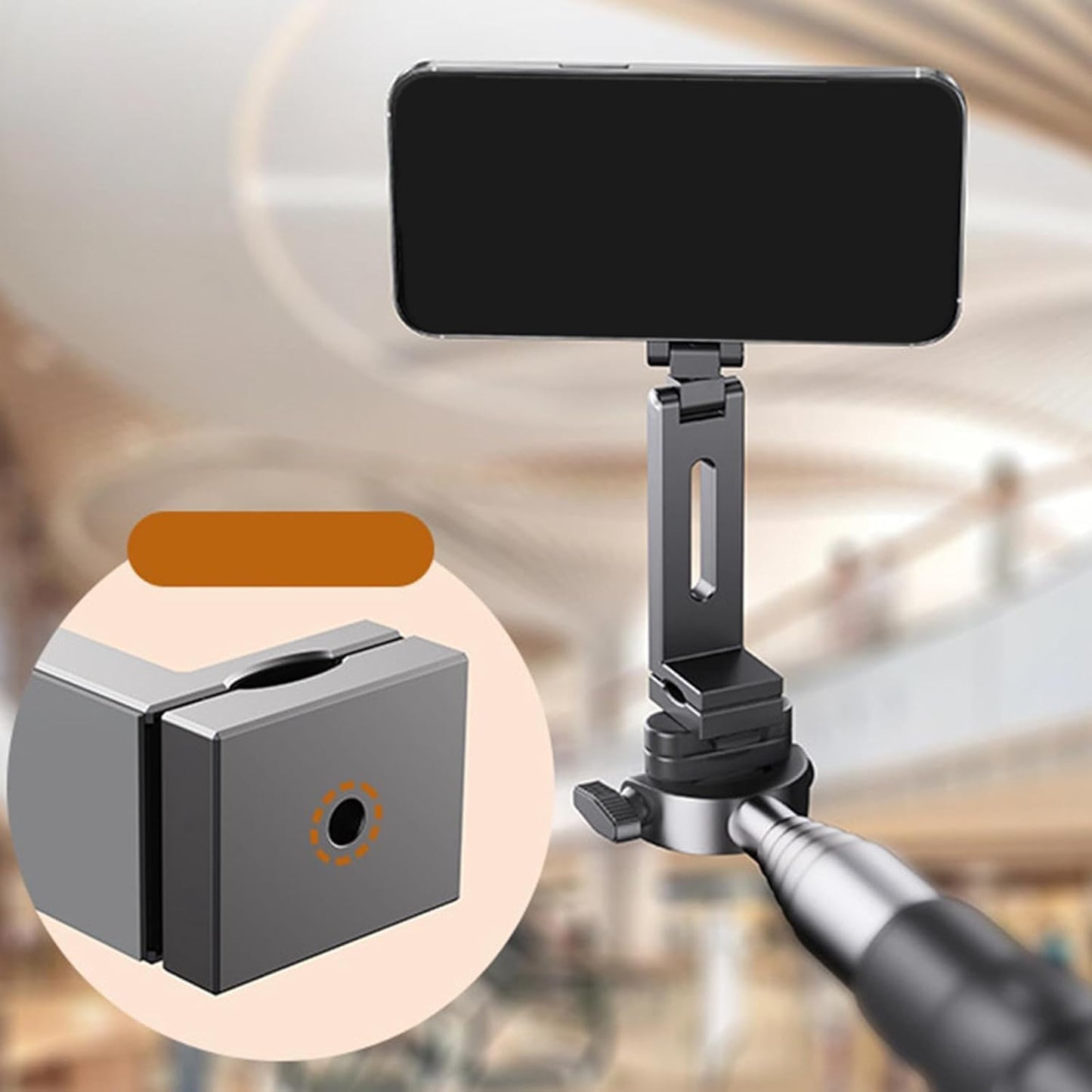 ADZOY Magnetic Hands-Free Airplane Phone Mount Airplane Phone Holder Travel Essentials Foldable Cellphone Mount for iPhone 16 15 14 13 12