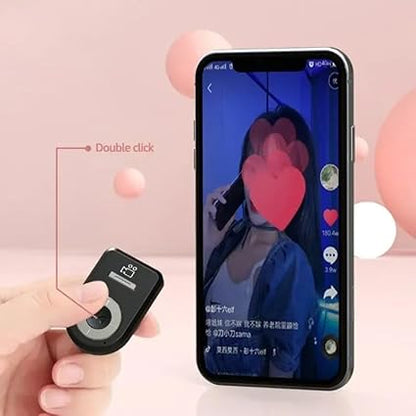 ADZOY Multifunction Page Turner, Portable Camera Shutter, BT4.0 Remote Control, Comfort Grip, Long Range Photography, with Lithium Battery Included, for TikTok and Other Apps