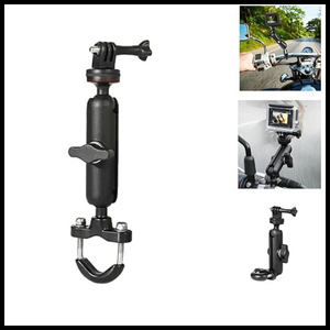 ADZOY Action Camera Holder Handlebar Mount 360° Motorcycle and Bike Rearview Mirror Stand for GoPro Camera Clamp Mount Holder Canon Hero10/9/8/7/6/5/4/3+ DJI Osmo Action Cameras Accessory