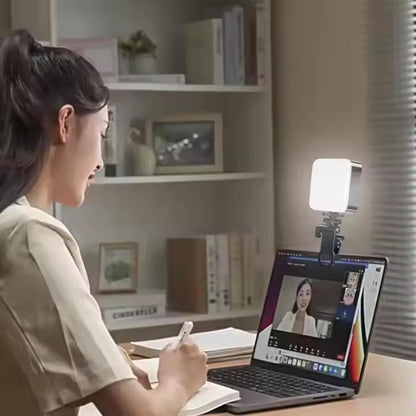 ADZOY AY-83 Pocket LED Light – Bi-Color & RGB, Rechargeable Mini LED Video Light for Selfie, Online Meeting, Photography & Videography