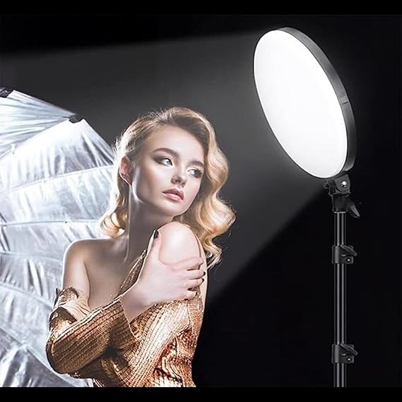 ADZOY 10 INCH LED Lighting Panel with 7 feet Tripod Stand for Photography Light Control for Live Stream Video Photo Lamp