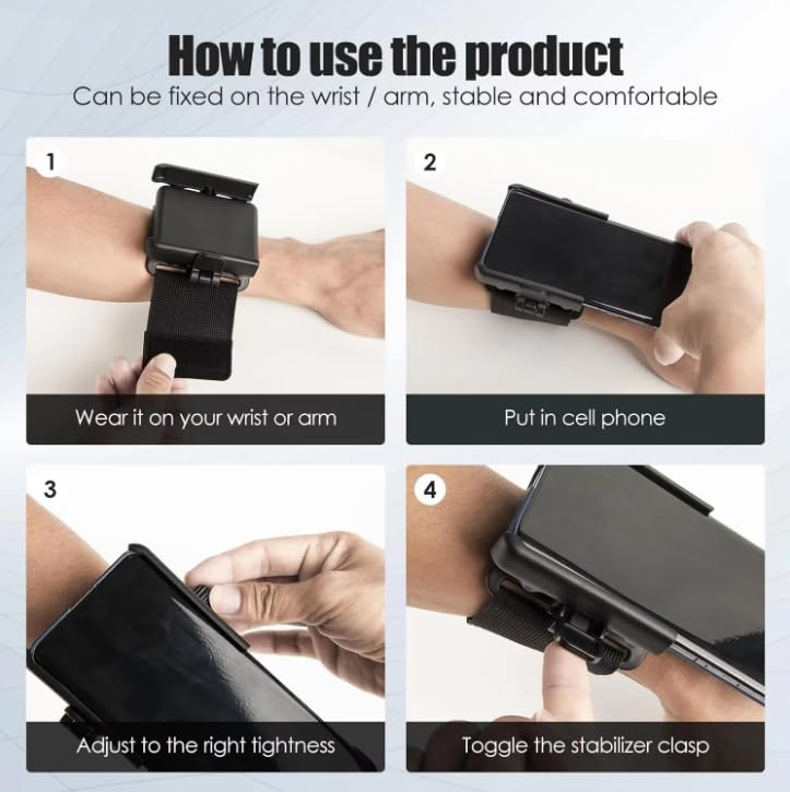 ADZOY Sports Wristband Phone Holder Mount Armband for Running Hiking Cycling Driving, Cell Phone Accessories | Mounts & Holders