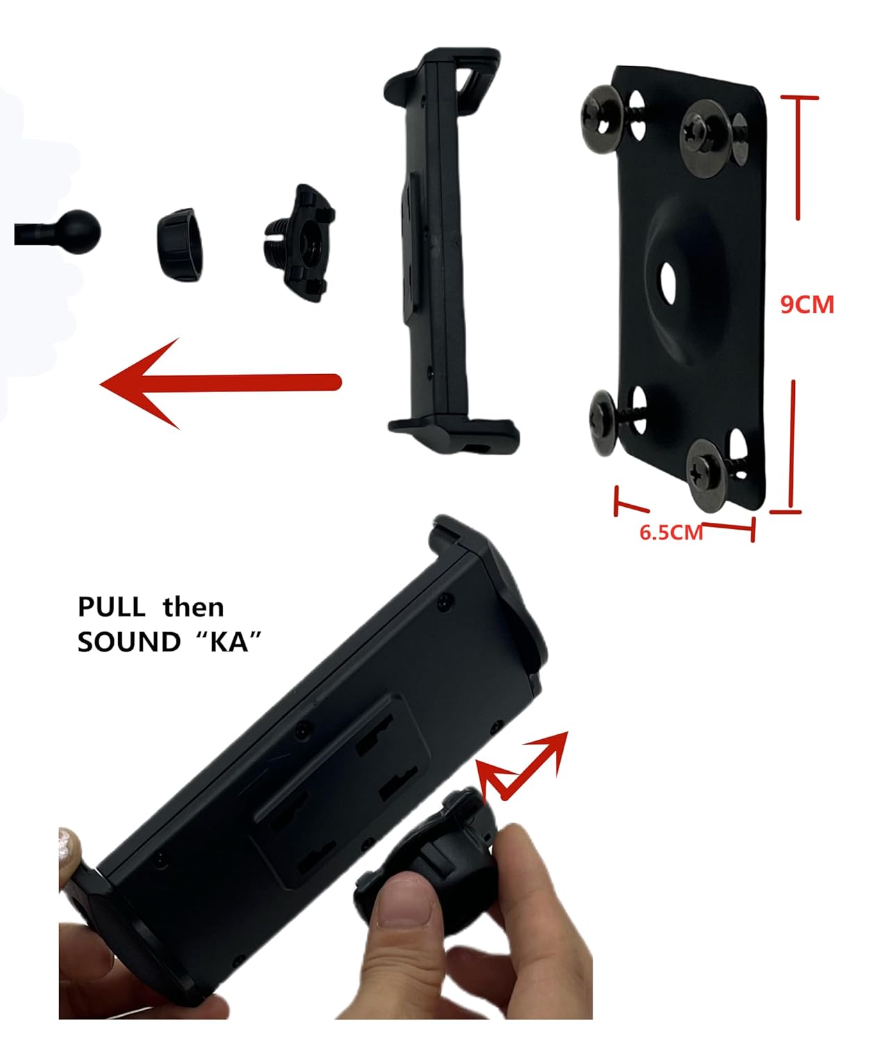 ADZOY Magic Arm Wall Mount Holder IPAD Tablet Aluminum Alloy Mobile Phone Holder for 4-13 inch Devices