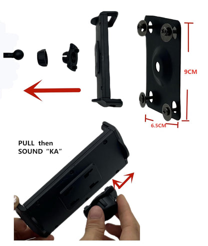 ADZOY Magic Arm Wall Mount Holder IPAD Tablet Aluminum Alloy Mobile Phone Holder for 4-13 inch Devices