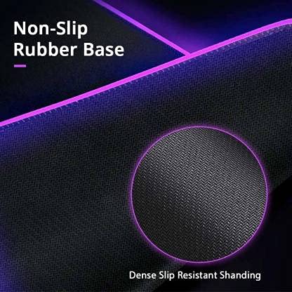 ADZOY New Modern Design Extended Gaming Mouse Pad with Stitched Embroidery Edge Premium Textured Mouse Mat