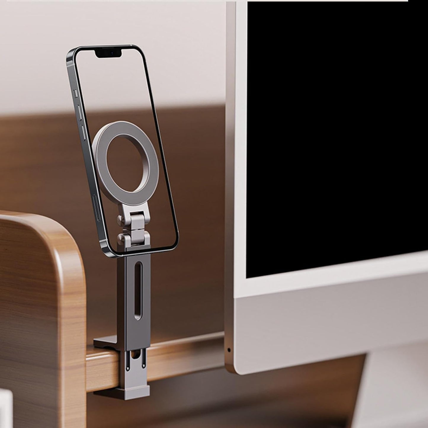 ADZOY Magnetic Hands-Free Airplane Phone Mount Airplane Phone Holder Travel Essentials Foldable Cellphone Mount for iPhone 16 15 14 13 12