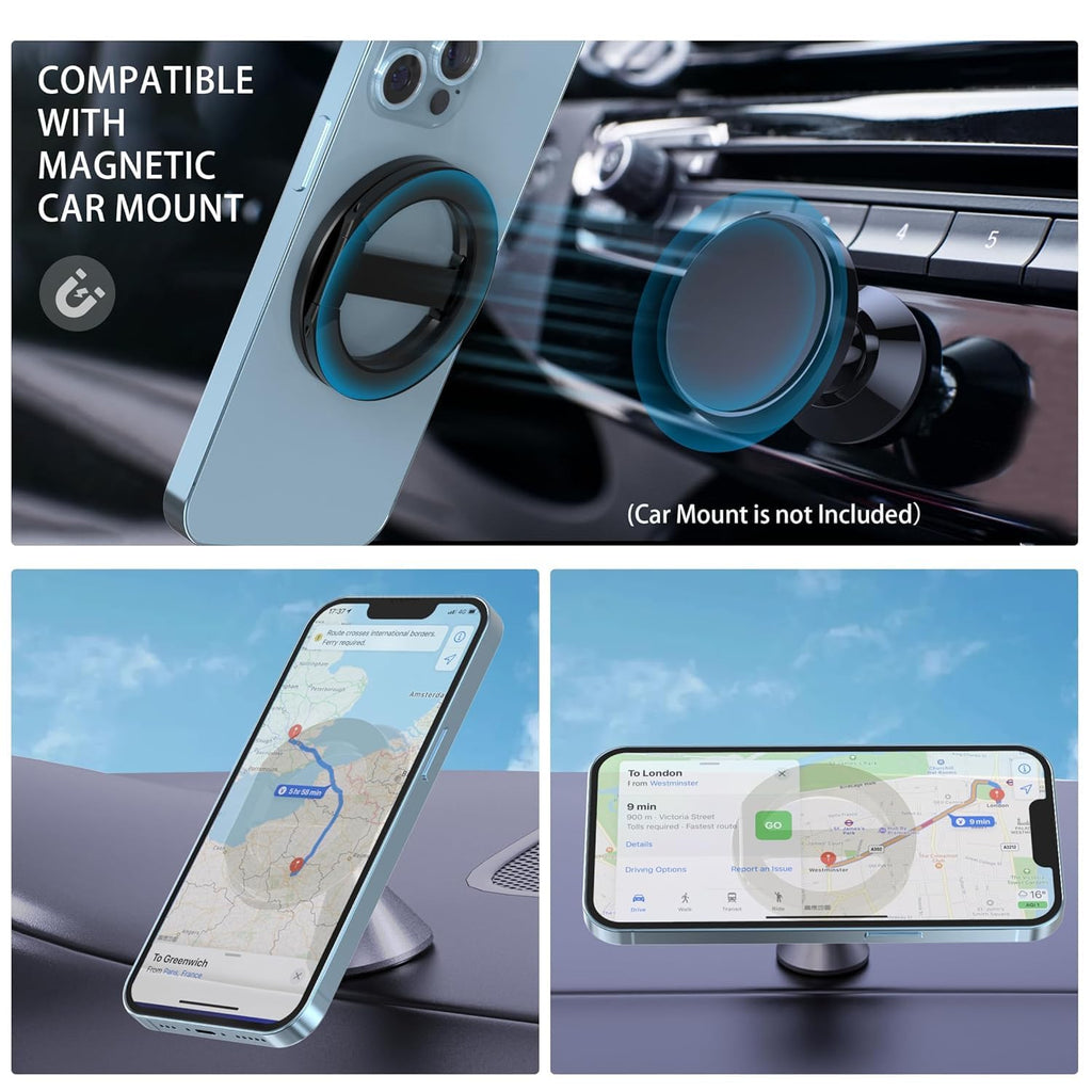 ADZOY Dual Strong Magnet Phone Holder for Car,Gym,Metal Surface Compatible with iPhone 15 14 13 12 Pro Plus Max Mag-Safe Case (Dual Magnetic Phone Holder for Car Gym)