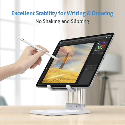 ADZOY "Grade-A Quality AD-001 Dual Support Desktop Mobile Phone, E-Book Reader, Mobile Holder, Adjustable & Foldable Aluminium Mobile Stand