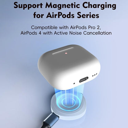 ADZOY 4 in 1 Portable Smart Watch Magnetic Wireless Charger for iwatch and Earpods