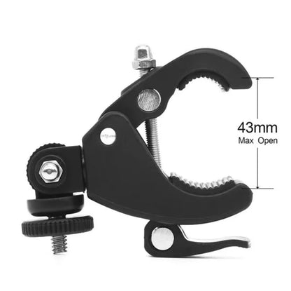 ADZOY Premium Super Clamp Camera Mount Clamp with 360° Rotation, Bike/Bicycle/Motorcycle Handlebar Mount for Insta360/GoPro/AKASO/DJI Osmo Action Cameras, DSLR/Cameras/Lights Pole Tube Mount