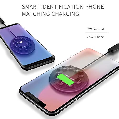 ADZOY Sucker with Gamers Mobile Phone 10W Qi Wireless Charger for Huawei iPhone Samsung Car Styling