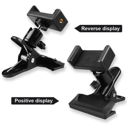 ADZOY Guitar Bass Head Phone Holder Live Broadcast Bracket Clip For Iphone Samsung Smart Phones (Guitar Head Phone Holder)Black