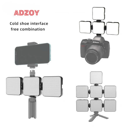 ADZOY AY-83 Pocket LED Light – Bi-Color & RGB, Rechargeable Mini LED Video Light for Selfie, Online Meeting, Photography & Videography