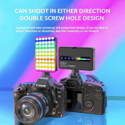 ADZOY ADL-M160 RGB Rechargeable Pocket Fill Video Light – 160 LED Beads, Dimmavble with 2500K–8500K Adjustable Bi-Color, Portable Photography Lighting for Camera, Smartphone & Vlogging