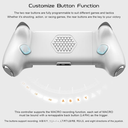 ADZOY Phone Controller for iPhone 15/16 Series & Android (USB-C), Mobile Gaming Controller with Hall Effect Joysticks/Hall Trigger/2 Mappable Buttons/3.5mm Audio Jack, Play COD, Cloud Game & More