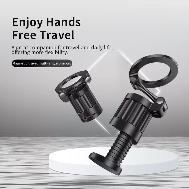 ADZOY Car Back Seat Headrest Mobile Mount Holder, [ Double Extendable Stick ] 360 Degree iPad Car Holder Back Seat for Tablets,and More 4.7-12.9" Devices (Magnetic Airplane Phone Holder)