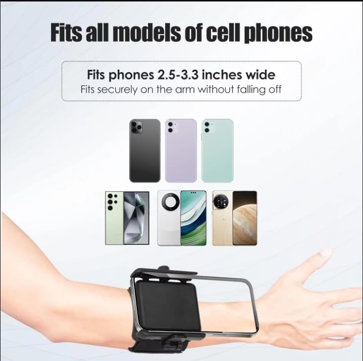 ADZOY Sports Wristband Phone Holder Mount Armband for Running Hiking Cycling Driving, Cell Phone Accessories | Mounts & Holders