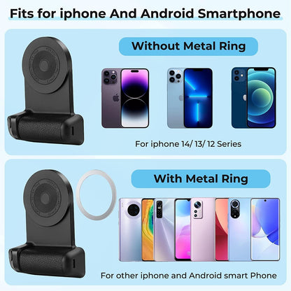 ADOZY Magnetic Camera Handle Bluetooth Bracket- Smartphone Handle Photo Holder Mobile Holder