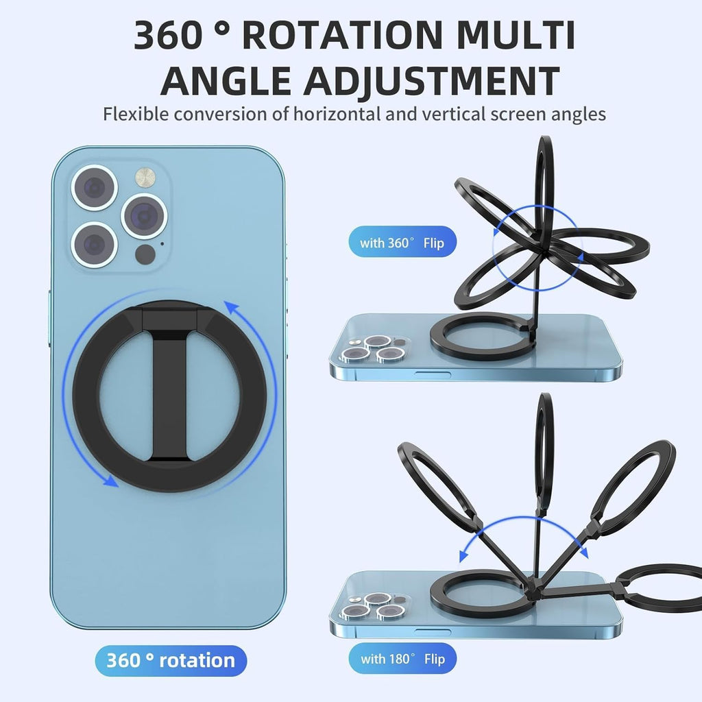 ADZOY Dual Strong Magnet Phone Holder for Car,Gym,Metal Surface Compatible with iPhone 15 14 13 12 Pro Plus Max Mag-Safe Case (Dual Magnetic Phone Holder for Car Gym)