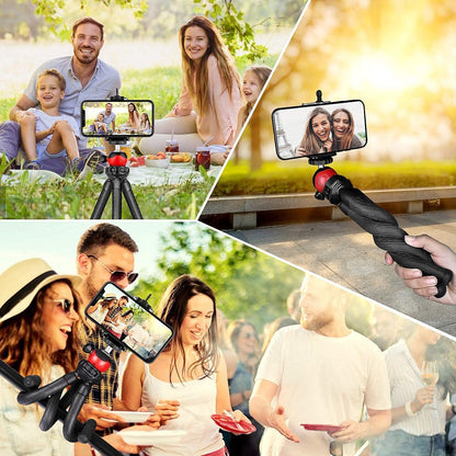 ADZOY Flexible Gorillapod Octopus Tripod with 360 Degree Ball Head & Phone Mount for Portable Camera and Smartphones for Vlogging/Video Shooting/Broadcasting